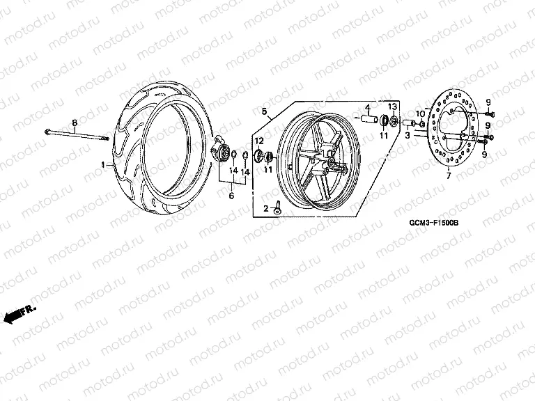 F-15 FRONT WHEEL (1)