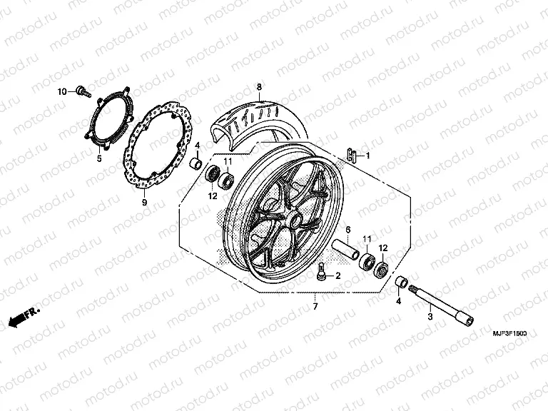 F-15 FRONT WHEEL