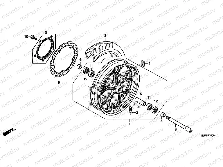 F-15 FRONT WHEEL
