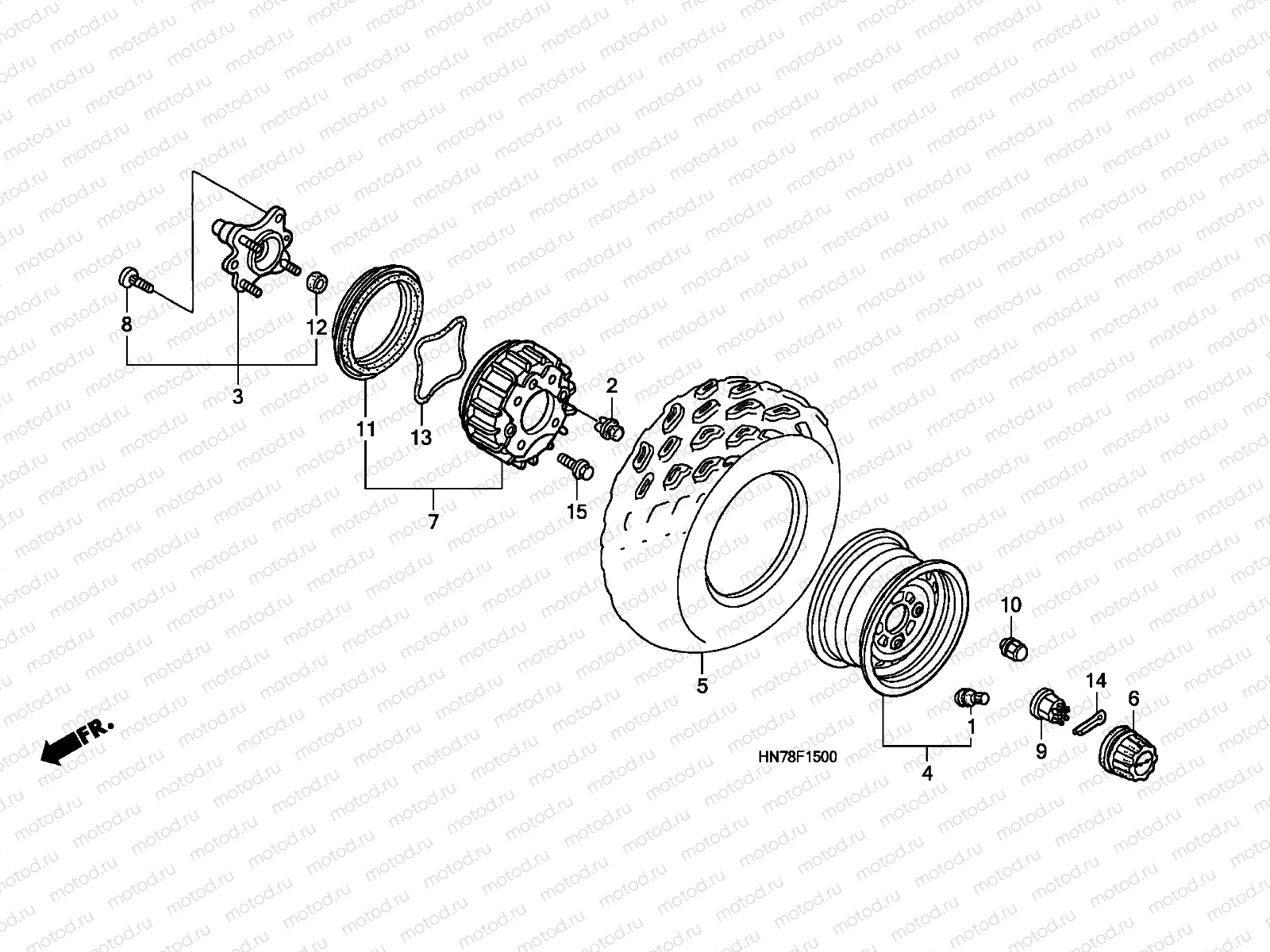 F-15 FRONT WHEEL