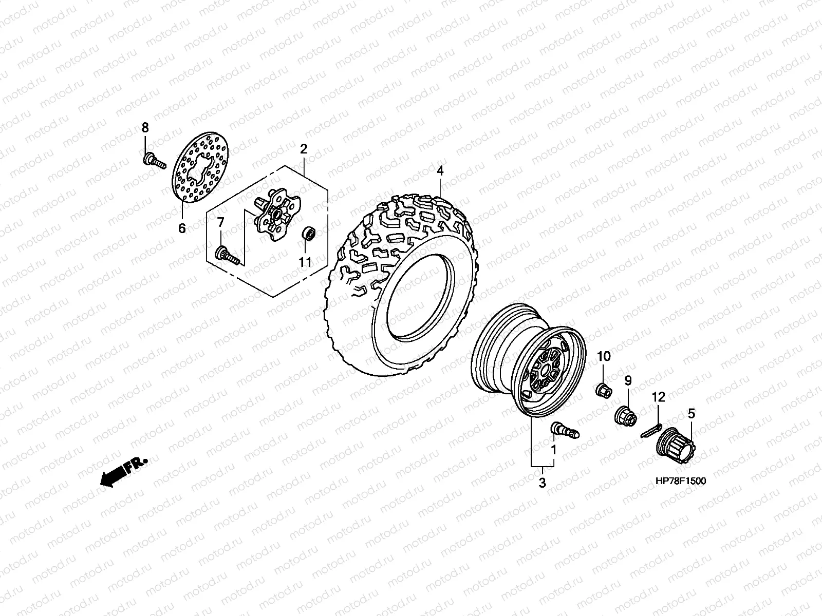F-15 FRONT WHEEL
