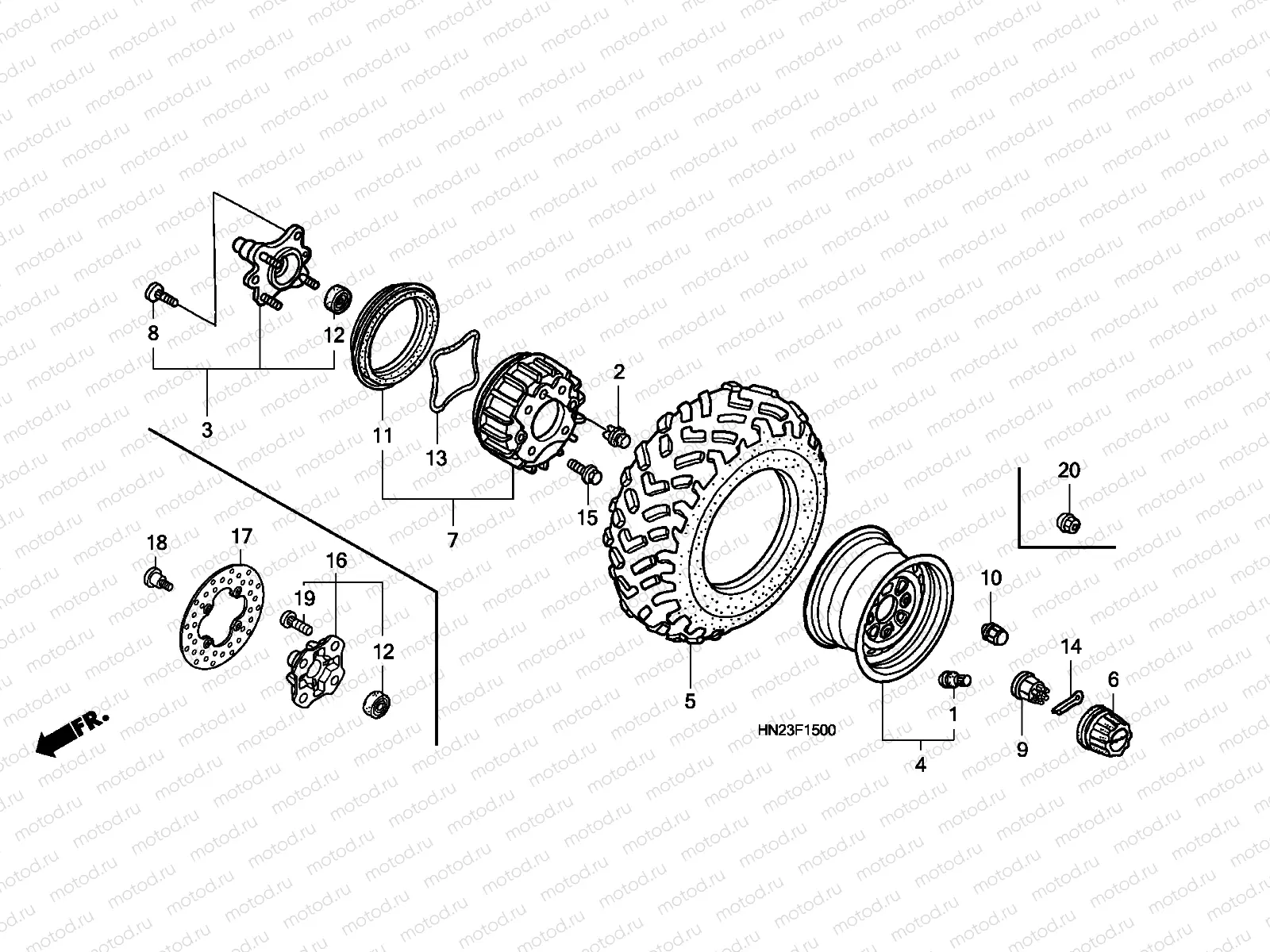 F-15 FRONT WHEEL