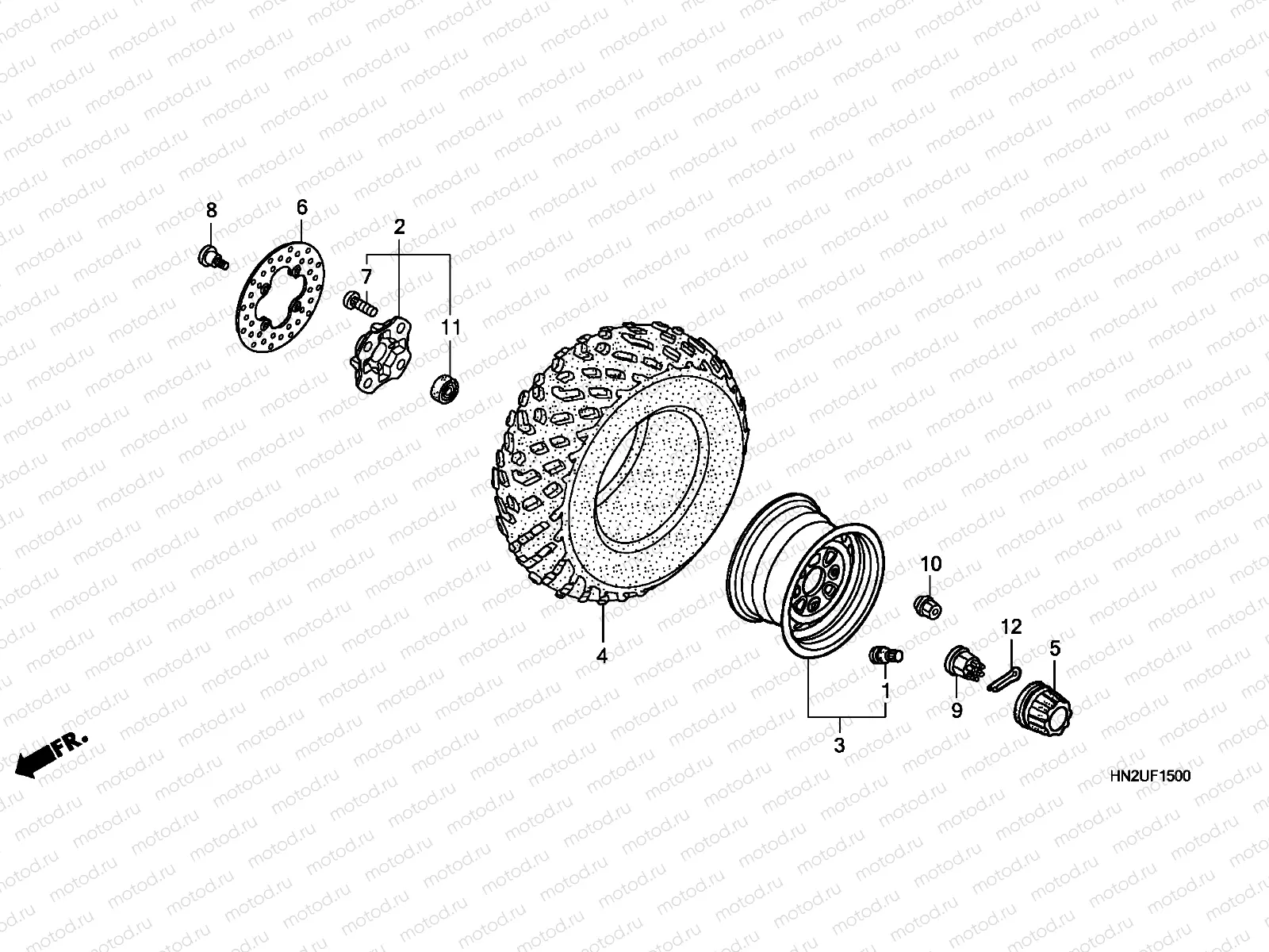 F-15 FRONT WHEEL