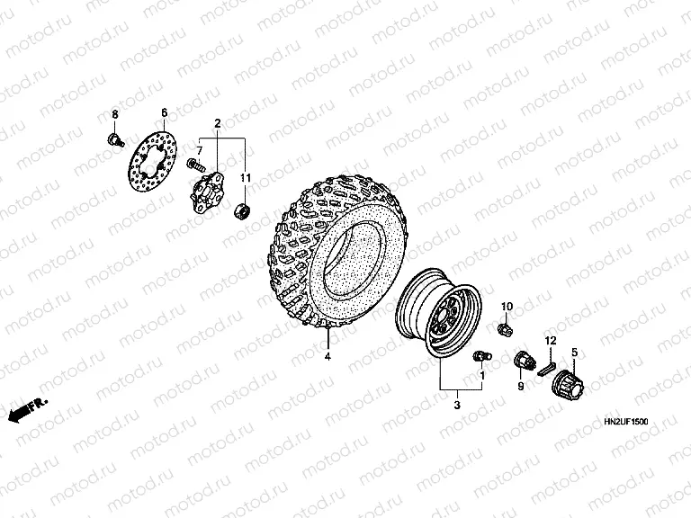 F-15 FRONT WHEEL