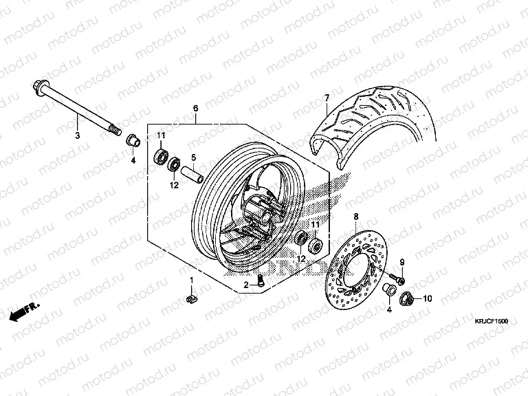 F-15 FRONT WHEEL (FES125)