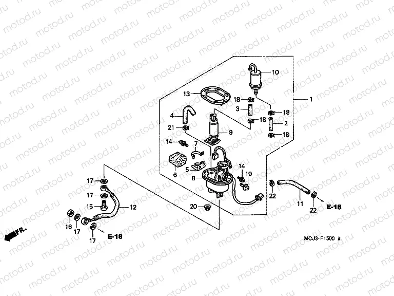 F-15 FUEL PUMP (CBR900RRY, 1 / RE1)