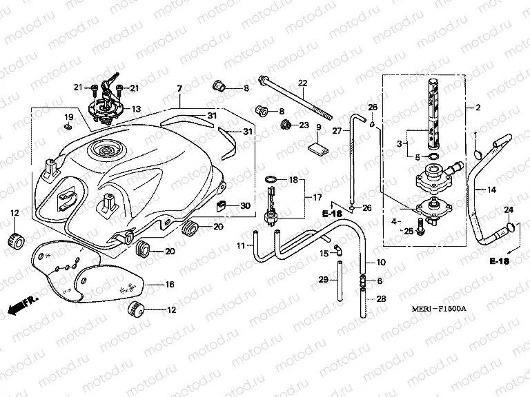 F-15 FUEL TANK (CBF600S / SA)