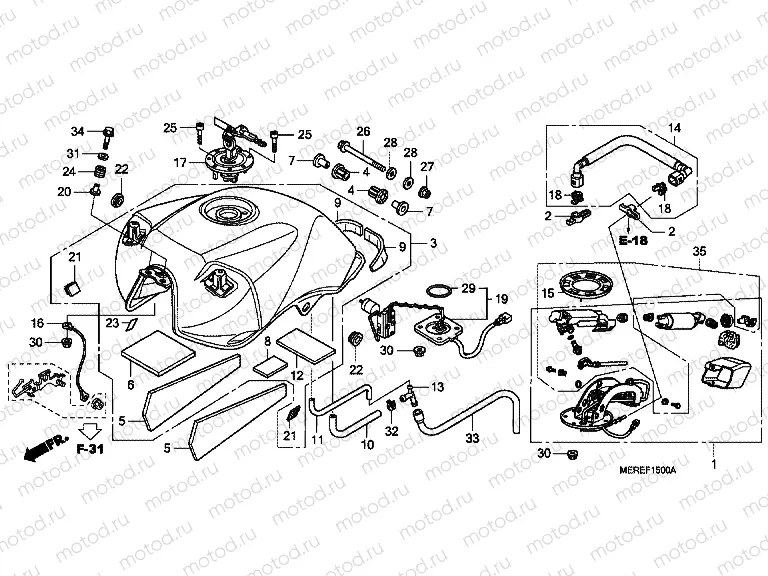 F-15 FUEL TANK (CBF600S / SA)