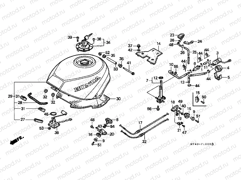 F-15 FUEL TANK (VFR750FL / FM / FN / FP)