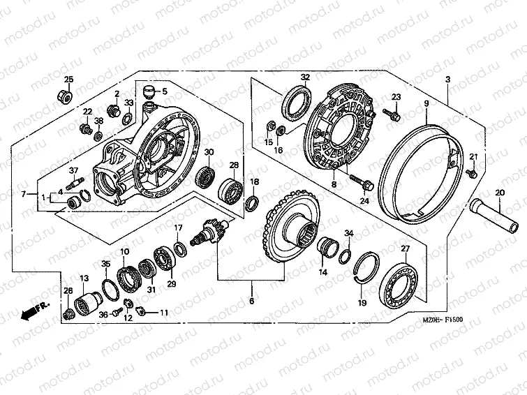 F-15 MAIN TRANSMISSION DRIVE GEAR