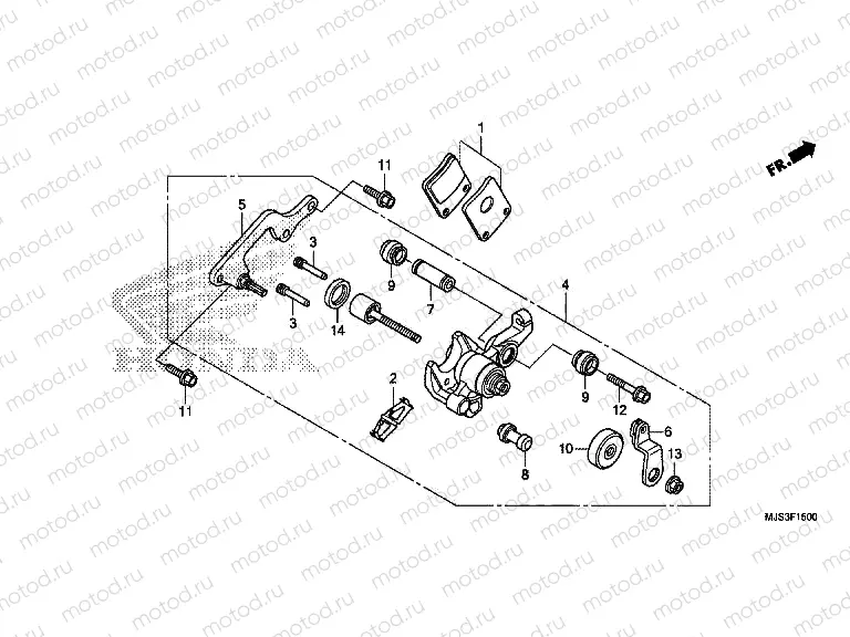 F-15 PARKING BRAKE CALIPER