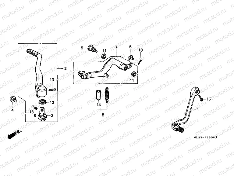 F-15 PEDAL REPLACEMENT / BRAKE PEDAL / PROMOTIONAL LEVER