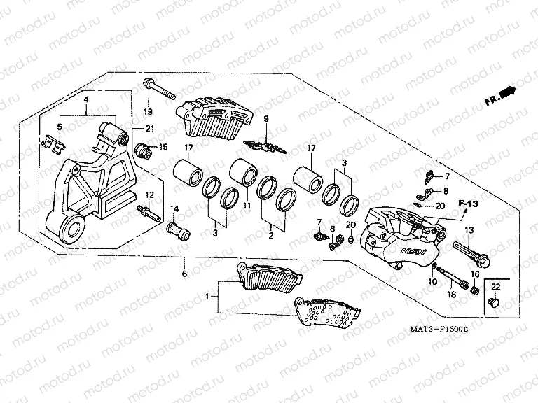 F-15 REAR BRAKE CALIPER