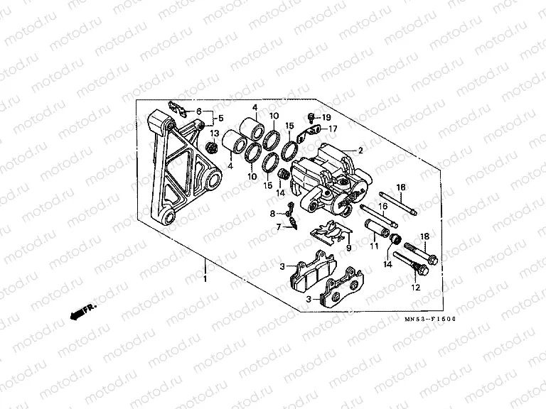 F-15 REAR BRAKE CALIPER