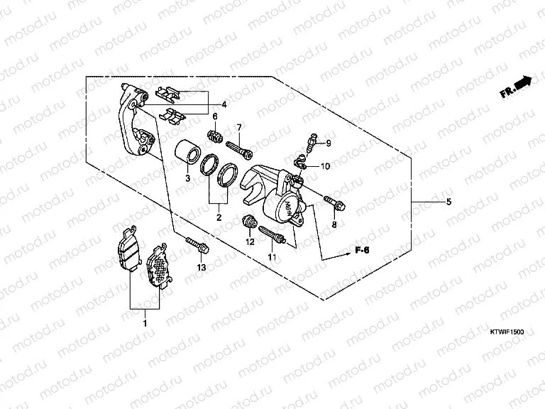 F-15 REAR BRAKE CALIPER
