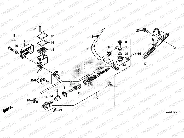 F-15 REAR BRAKE MASTER CYLINDER