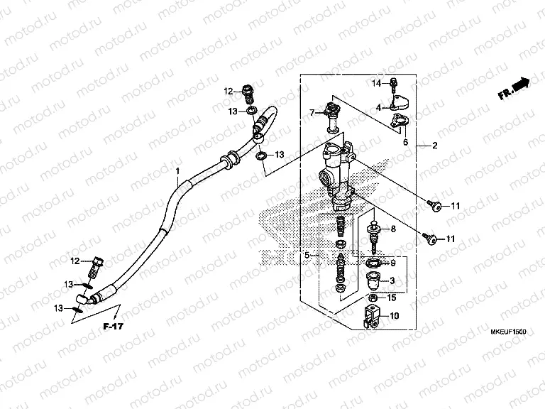 F-15 REAR BRAKE MASTER CYLINDER