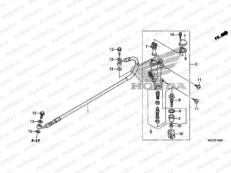F-15 REAR BRAKE MASTER CYLINDER