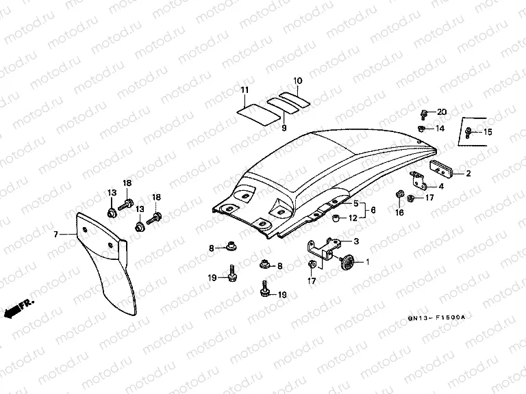 F-15 REAR FENDER