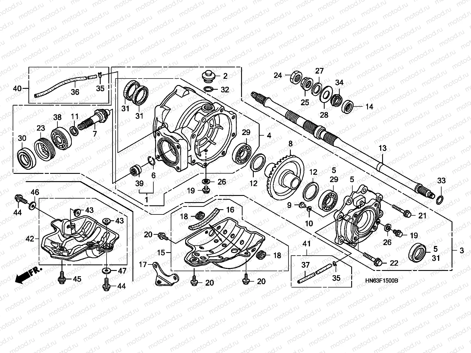 F-15 REAR FINAL GEAR