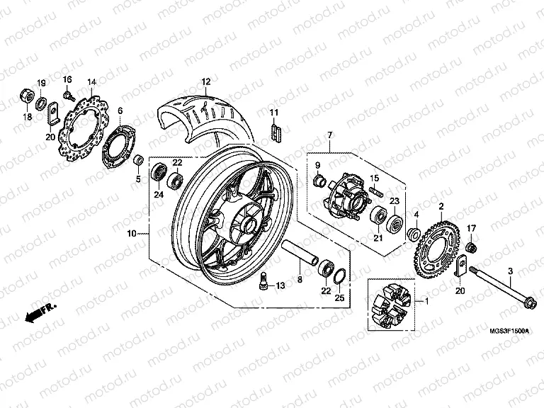 F-15 REAR WHEEL