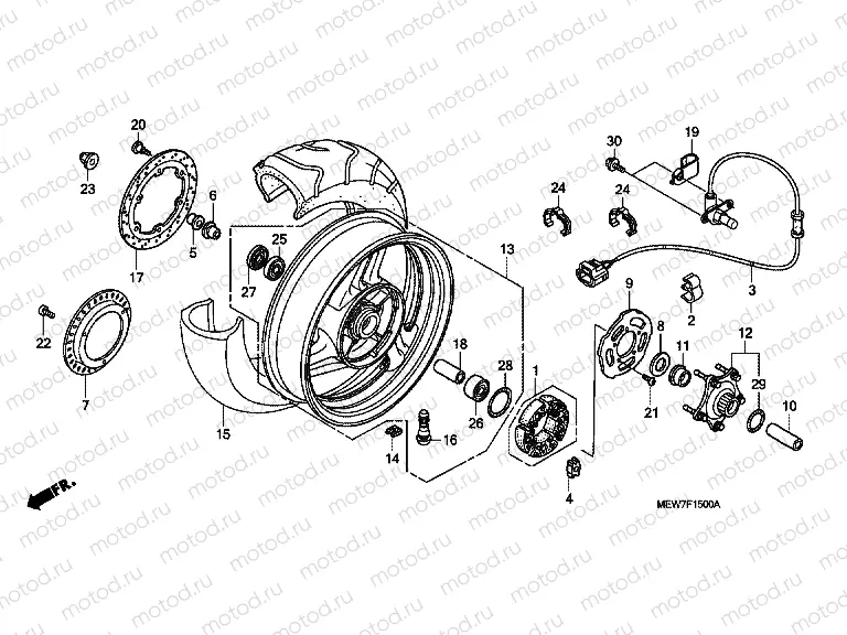 F-15 REAR WHEEL