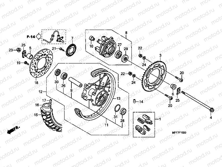 F-15 REAR WHEEL
