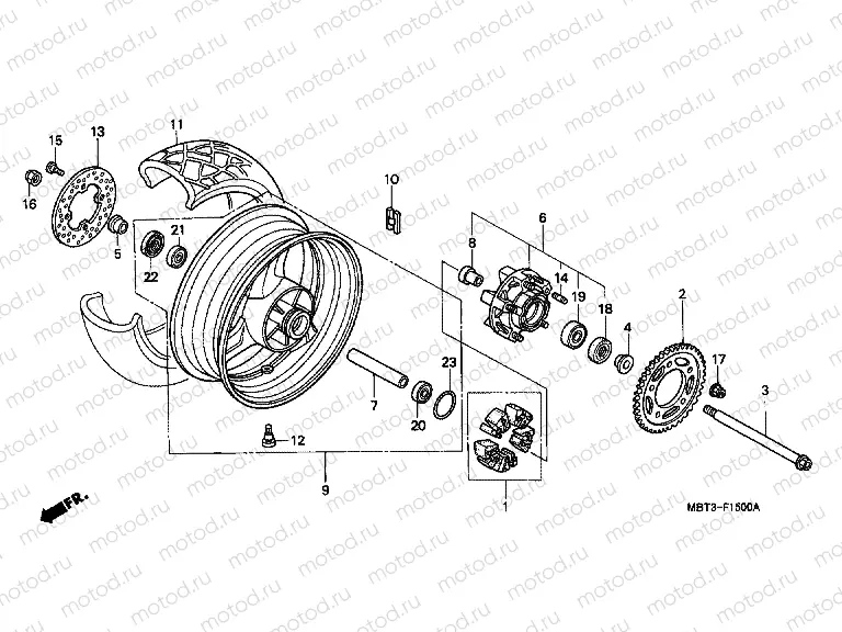 F-15 REAR WHEEL