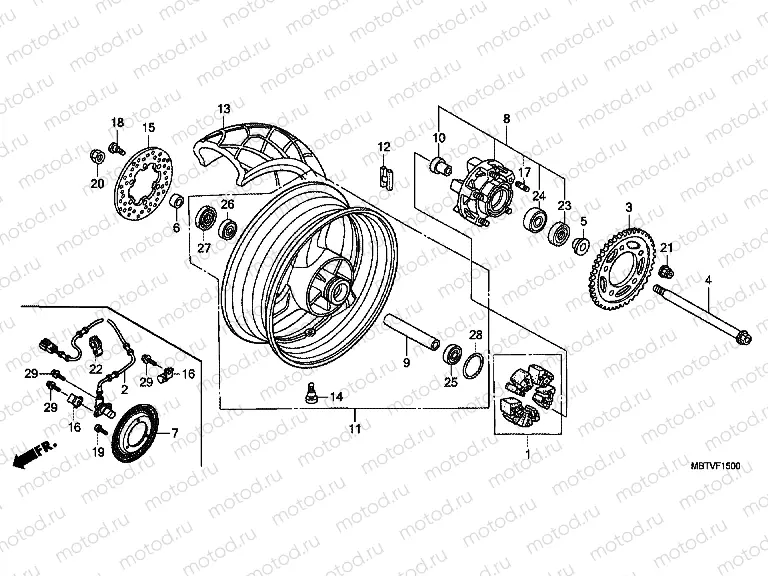 F-15 REAR WHEEL