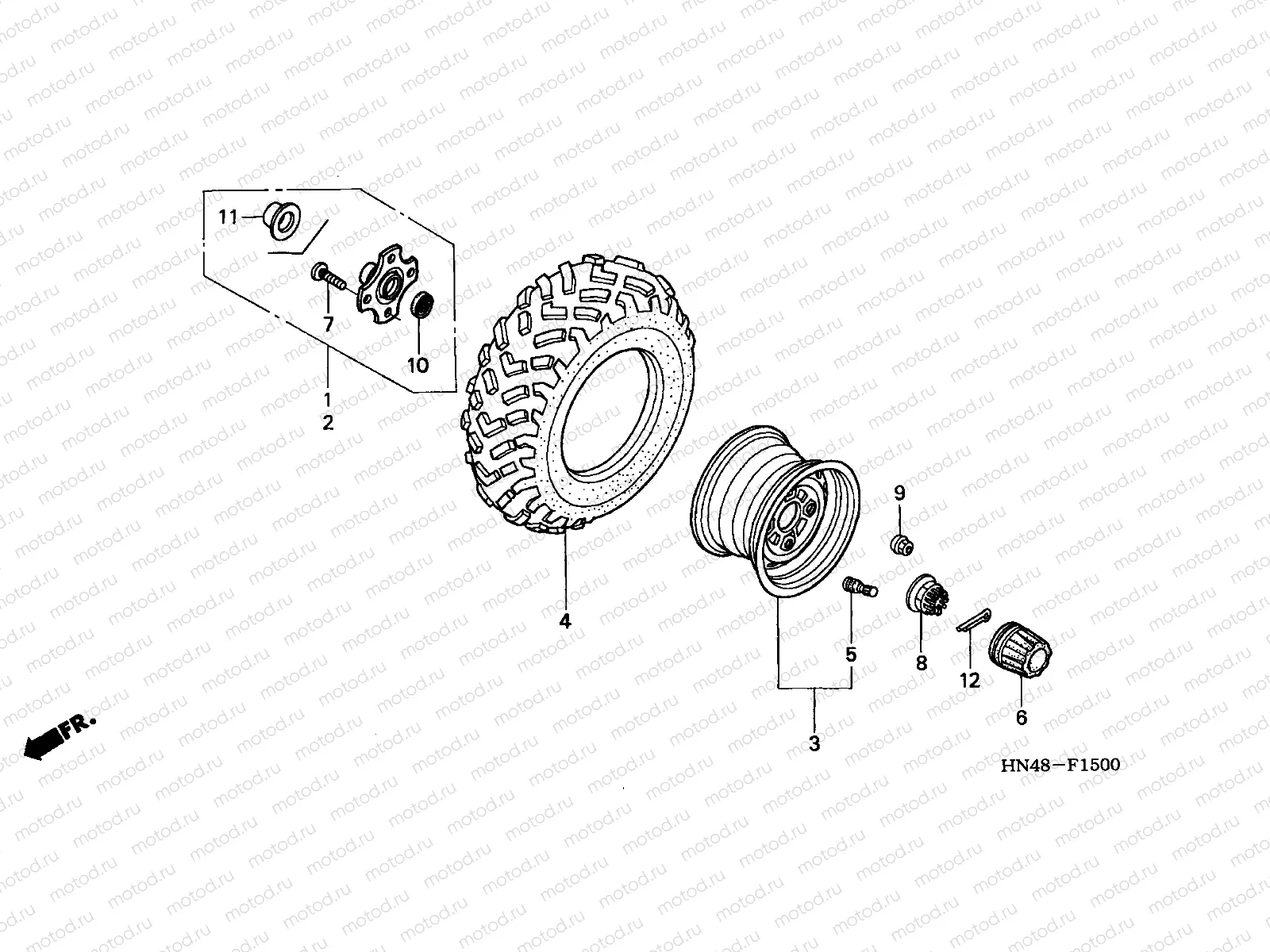 F-15 REAR WHEEL