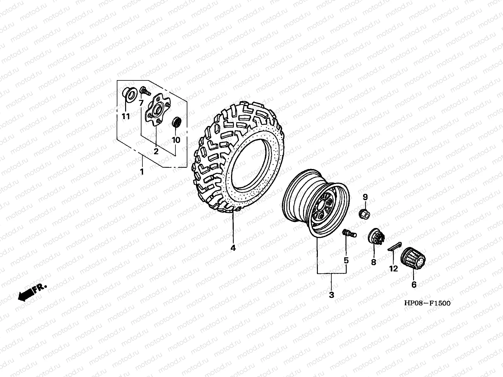 F-15 REAR WHEEL