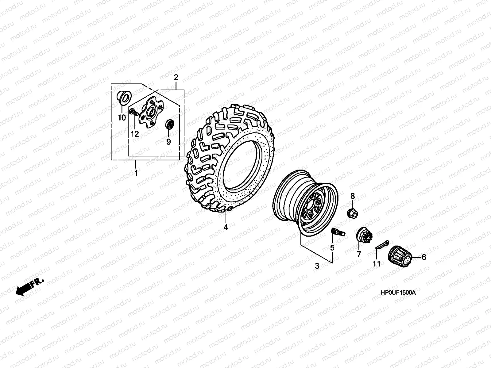 F-15 REAR WHEEL