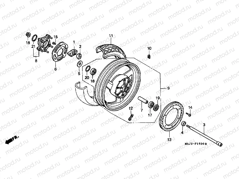 F-15 REAR WHEEL (ST1100)