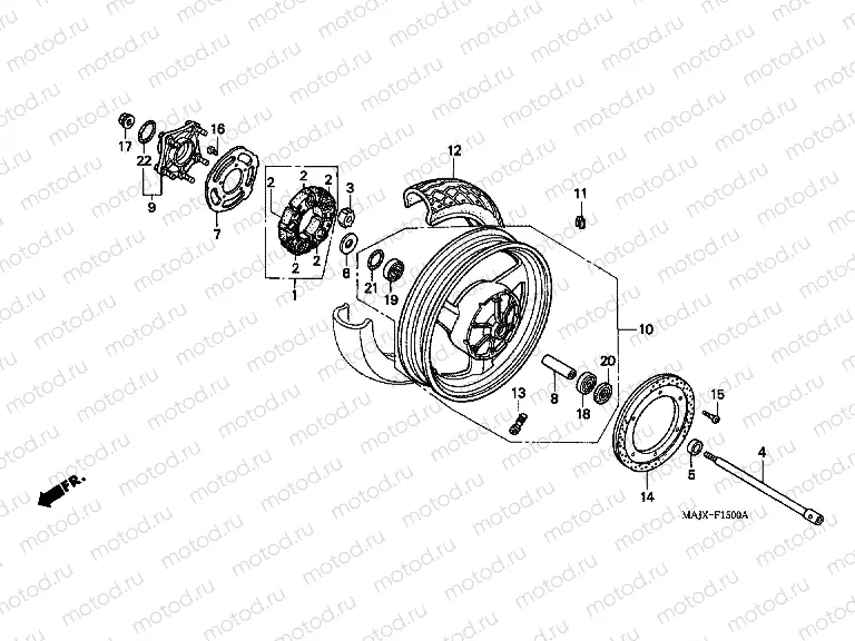 F-15 REAR WHEEL (ST1100)