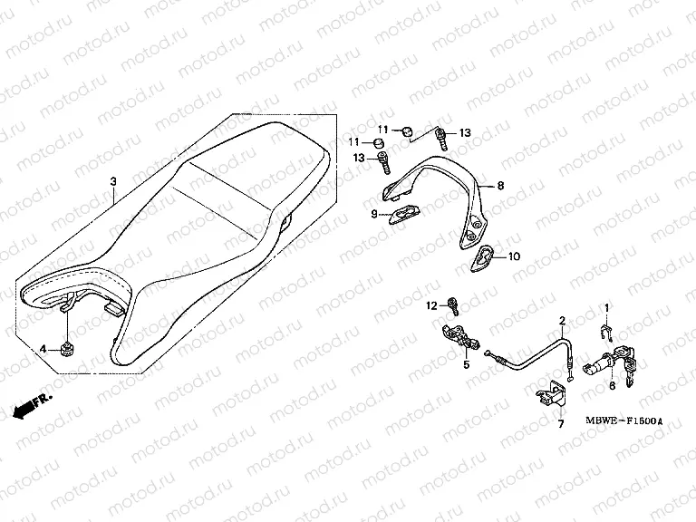 F-15 SEAT (CBR600F / F44)
