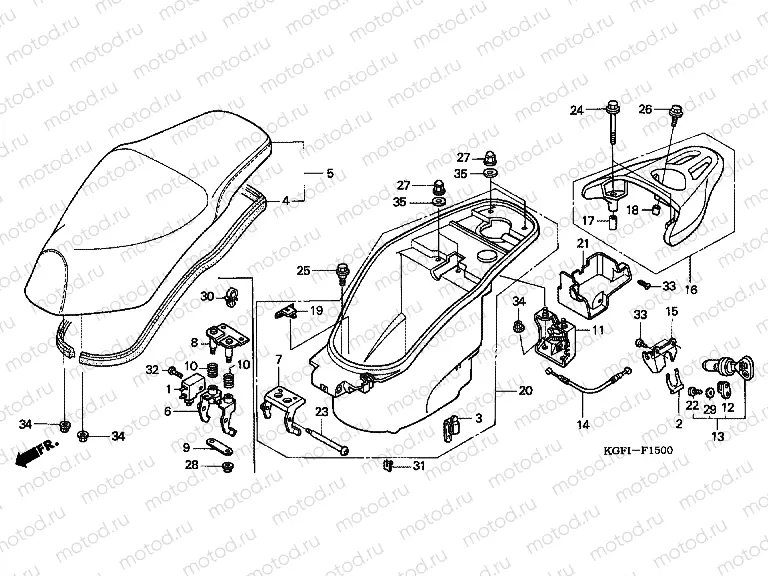 F-15 SEAT / LUGGAGE BOX
