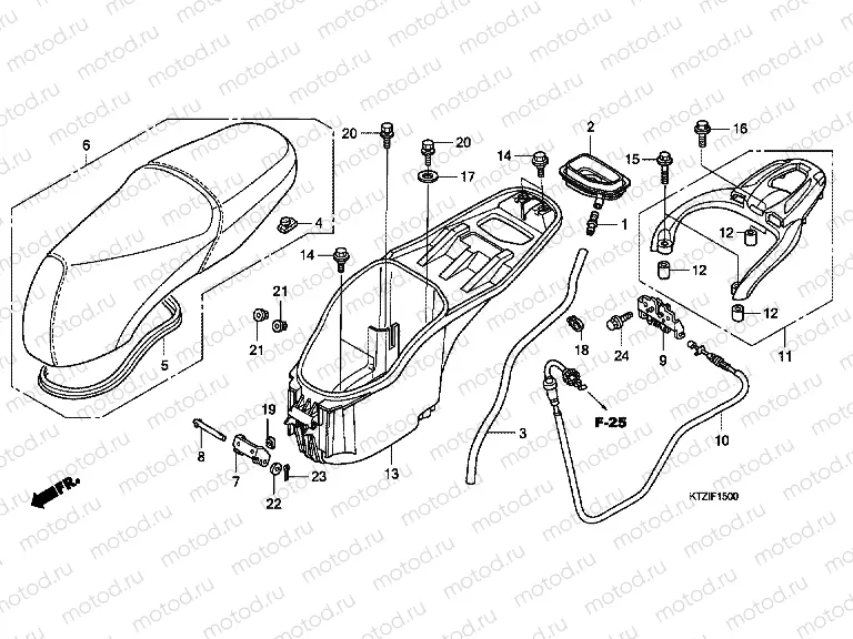 F-15 SEAT / LUGGAGE BOX