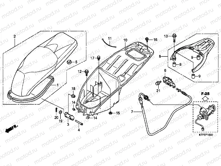 F-15 SEAT / LUGGAGE BOX