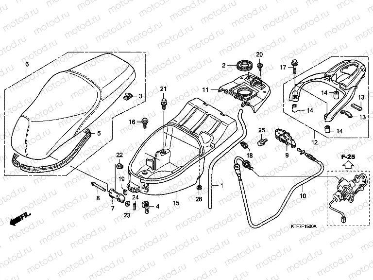 F-15 SEAT / LUGGAGE BOX