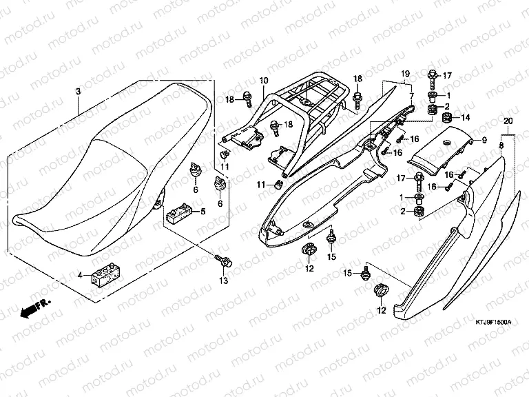 F-15 SEAT / REAR ENGINE HOUSING (CGR125SH5, B)