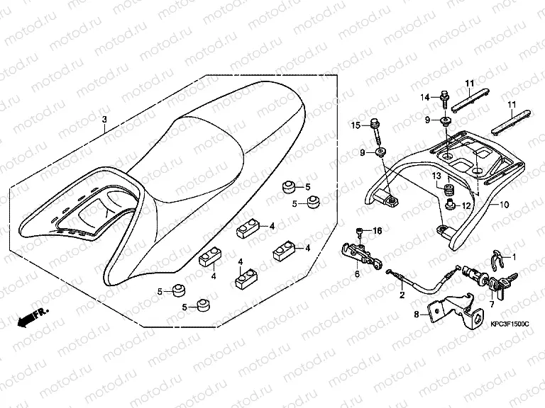 F-15 SEAT / TRUNK