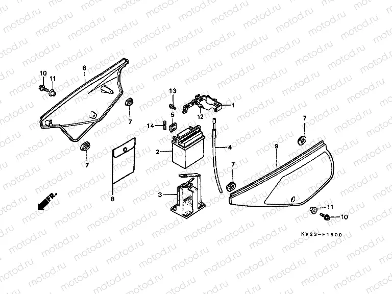 F-15 SIDE COVER / BATTERY