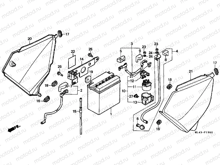 F-15 SIDE COVER / BATTERY