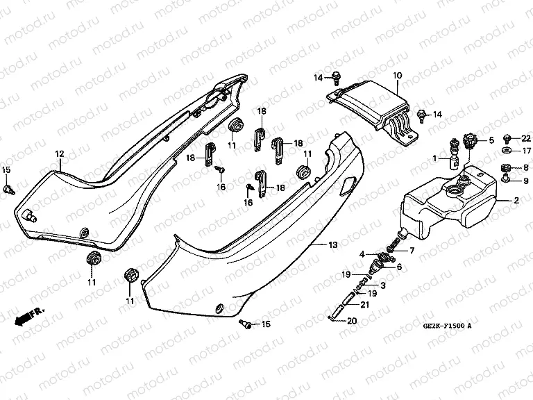 F-15 SIDE COVER / OIL TANK