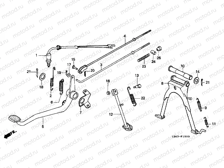 F-15 SUPPORT / BRAKE PEDAL