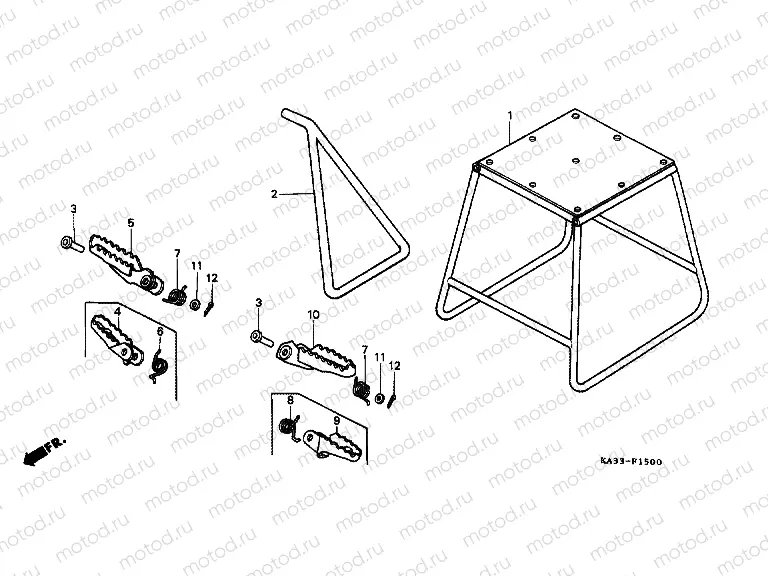 F-15 SUPPORT / FOOTREST