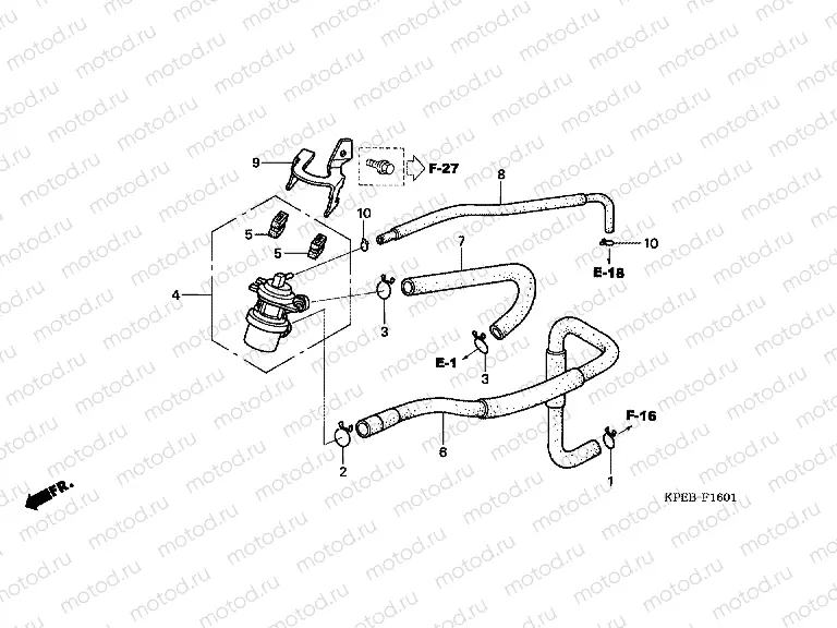 F-16-1 AIR BLOW CONT. VALVE
