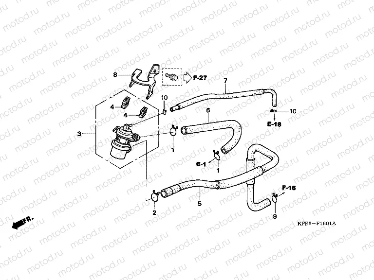 F-16-1 AIR BLOW CONT. VALVE (XR250HS5 / LS5) buy cheap online