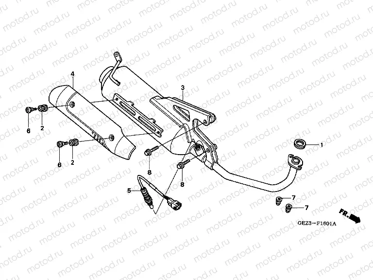 F-16-1 EXHAUST DRUM (NPS505 / 6)
