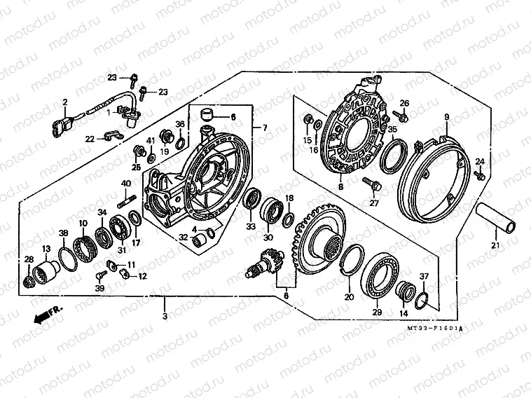 F-16-1 MAIN GEAR DRIVE GEAR (ST1100AN / AP / AR)